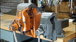 Parker Bench Vise Restoration pt 2 TIPS 592 tubalcain [upl. by Greenwell]