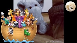 Noahs Ark Mini Plush Song Who Built The Ark Veggie tales Dolls Kids Song Short Video [upl. by Owen]