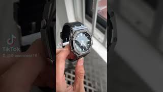 CASIOAK MOD GSHOCK GA21001A1 STAINLESS STELL BEZEL [upl. by Vergos]