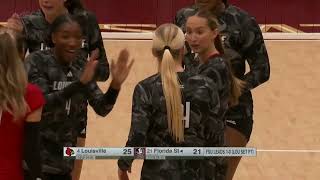 Highlights No 4 Louisville Volleyball at No 21 Florida State [upl. by Alyak341]