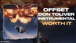 Offset amp Don Toliver  Worth It Instrumental [upl. by Novhaj]