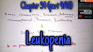 Leukopenia chapter 34 part 9 Guyton and Hall text book of physiology [upl. by Stanwood]