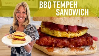 BBQ Tempeh Sandwich Recipe Kathys Vegan Kitchen [upl. by Patton490]