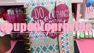 Happy Planner DIY  Cover  Button Closure DIY  Dollar Tree Binder [upl. by Neraa549]