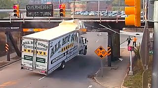 15 Minutes of Trucks Crashing Into Bridges [upl. by Ilram]