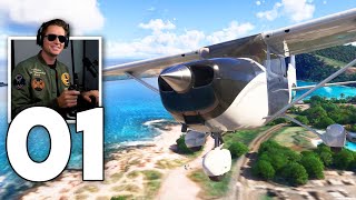 Microsoft Flight Simulator 2024 Career  Part 1  The Beginning [upl. by Edik293]