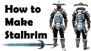 Skyrim How To Craft Stalhrim Weapons amp Armor Dragonborn DLC [upl. by Katharyn]