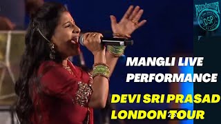 Mangli Live Performance in London  Dsp Concert Telugu  Oorantha Vennala Song  Ovo Arena 2024  4K [upl. by Lynnworth]