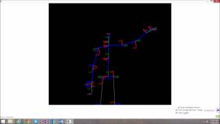 Kinect for Windows v2 JointOrientation Visualizer Demo [upl. by Blandina539]