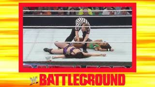 Paige vs AJ Lee Divas Championship Battleground July 20 2014 [upl. by Airdnahc]