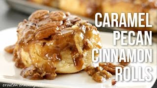 Caramel Pecan Cinnamon Rolls Homemade Sticky Buns Recipe [upl. by Mayyahk]