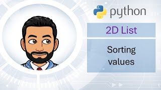 How to sort data in a 2D list into numerical and alphabetical order MyComputerScienceTeacher  L21 [upl. by Jessie786]