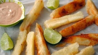 YUCA FRITA  Cómo Hacer Papitas de Yuca  SyS [upl. by Ahsaelat]