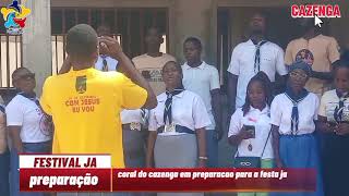 PREPARAÇÃO PARA O FESTIVAL JAMNA CORO JOVEM DA REGIÃO DE CAZENGA [upl. by Remos111]