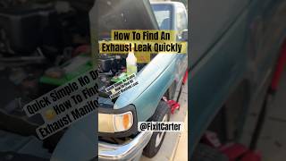 How To Find A Manifold Exhaust Leak With Out Smoke Machine No Drama [upl. by Essilec]