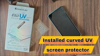 I applied curved UV tempered glass on OnePlus 12  screen guard installation oneplus cjmehta [upl. by Shellans]