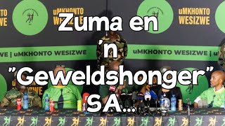 Zuma en n quotGeweldshongerquot SA [upl. by Kindig]