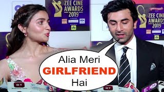 Ranbir Kapoor CONFIRMS Dating Alia Bhatt At Zee Cine Awards 2019 [upl. by Riba562]