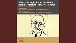 Piano Concerto for the Left Hand Op 73 quotParergon zur Sinfonia Domesticaquot Langsam und [upl. by Lorimer]