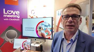 Barco ClickShare Bar AllinOne Wireless Video Conferencing Solution at Swiss IT Forum [upl. by Gloriana]