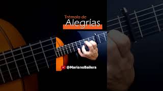 TREMOLO de ALEGRIAS trémolo flamenco flamencoguitar flamencoguitarist tremolo [upl. by Eniaral]