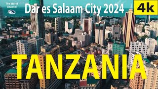 Dar es Salaam City 2024  Tanzania 4K By Drone [upl. by Ahidam224]