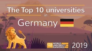 Meet Germanys Top 10 Universities 2019 [upl. by Viquelia365]