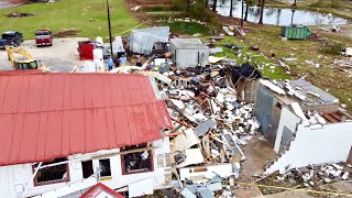 11052024 EF1 Tornado Damage in Basile LA [upl. by Yelyac]