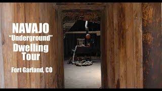 The Original quotUndergroundquot Tiny House Navajo Hogan Tour [upl. by Ynnej102]