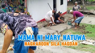 SALUBONG SA BAGYONG PEPITO LAKAS NG ULAN GAWA HAGDAN SA HARAP NG BAHAY NILA MARY [upl. by Quirita]