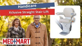 Handicare Xclusive Straight Stairlift  Product Overview [upl. by Henghold]