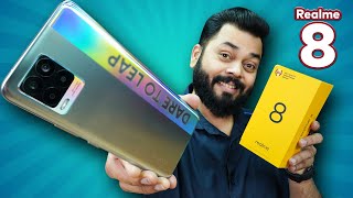 realme 8 Unboxing And First Impressions ⚡ 64quot AMOLED Screen 64MP Camera Helio G95 amp More [upl. by Nilra279]