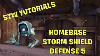 STW Tutorials Setup for Homebase Storm Shield Defense 5 [upl. by Harry]