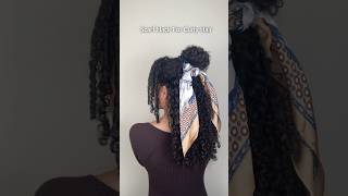 Scarf hack for curly girls hairinspo hairhacks hairstyletutorial curlyhair hairscarf [upl. by Saphra]