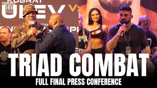 Triad Combat Final Press Conference With Shannon Briggs Rampage Jackson Frank Mir amp Mike Perry [upl. by Ariaet]