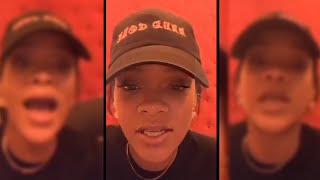 Rihanna REACT To Quavo Dissing Chris Brown In New Diss Track On IG LIVE [upl. by Nonnahs]