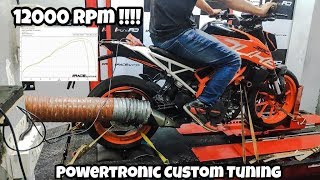 Fastest Powertronic Duke 390 12000 RPM  custom tuning  Pure Power [upl. by Bayer]