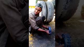 How to grease wheel bearings 💯 mechanic skills amazing [upl. by Raynor440]