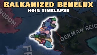 What if The Benelux Balkanized  HOI4 Timelapse [upl. by Nahtam148]