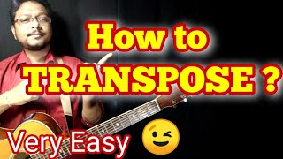 How to transpose  Guitar lesson on Transposing Song in Hindi  Hindi guitar lessons [upl. by Tnilk]