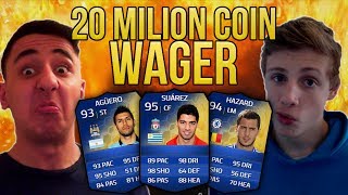 20 MILLION COIN WAGER  AnEsonGib vs Wroetoshaw  Fifa 14 [upl. by Anidualc319]