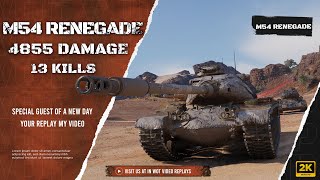 M54 Renegade  knees weak arms heavy  WotReplays 205 [upl. by Aifas]