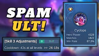 The Biggest Buff For Cyclops Is Finally Here  Mobile Legends [upl. by Selij]