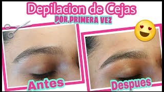 DEPILACIÓN de CEJAS Primera 1 VEZ 😍 Con CERA [upl. by Greenburg]