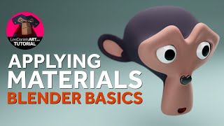 ADDING MATERIALS in Blender  The BASICS  LeeDanielsART Tutorial [upl. by Smiga]