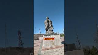 Meet Confucius in Yantai foreignerinchina confucius chinesephilosophy chinatravelvlog [upl. by Nodnarb]