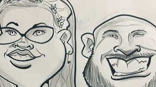 CARICATURE LIVESTREAM HOW TO DRAW CARICATURES CARTOON FACES [upl. by Lorens]