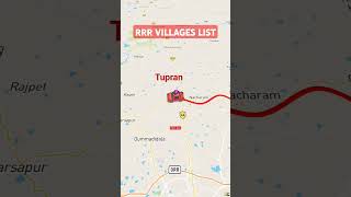 Regional Ring Road RRR Villages map Route trending trendingreels [upl. by Anawad]