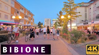 Bibione Italy July 2024 Walking Tour 4K UHD [upl. by Ellenet]