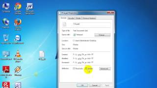 كيفية اظهار او اخفاء الملفات على ويندوز 7 [upl. by Fanechka]